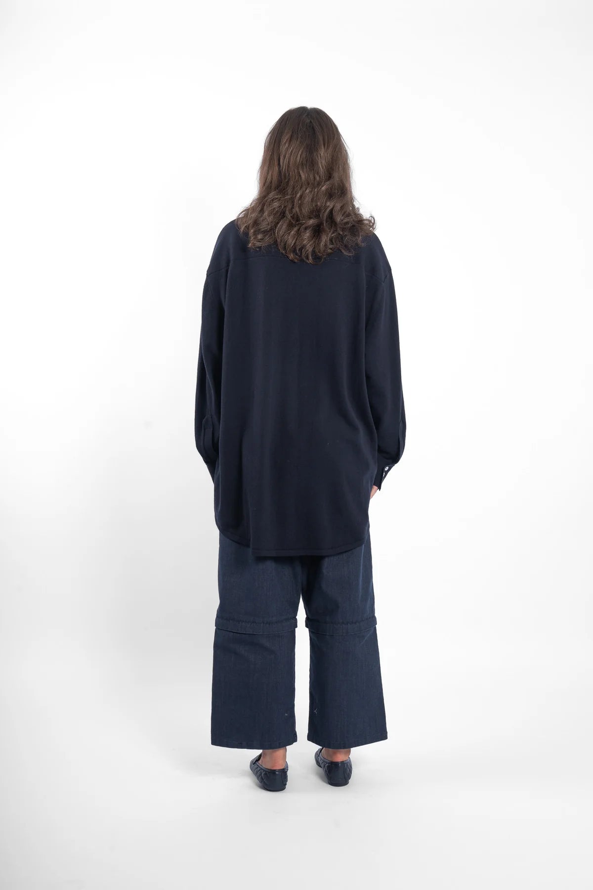 M.A. Dainty Tuxe Navy Cardigan
