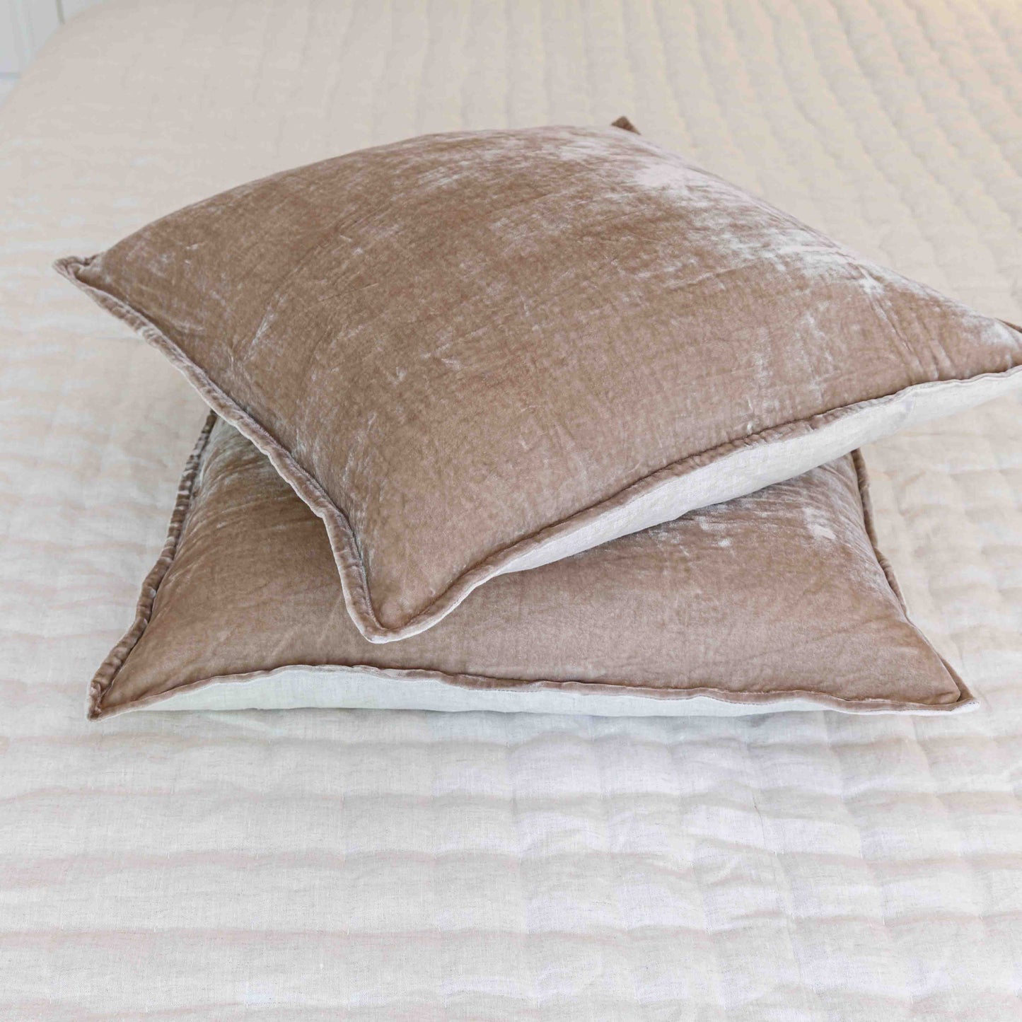 Latte Silk Velvet Cushion Cover