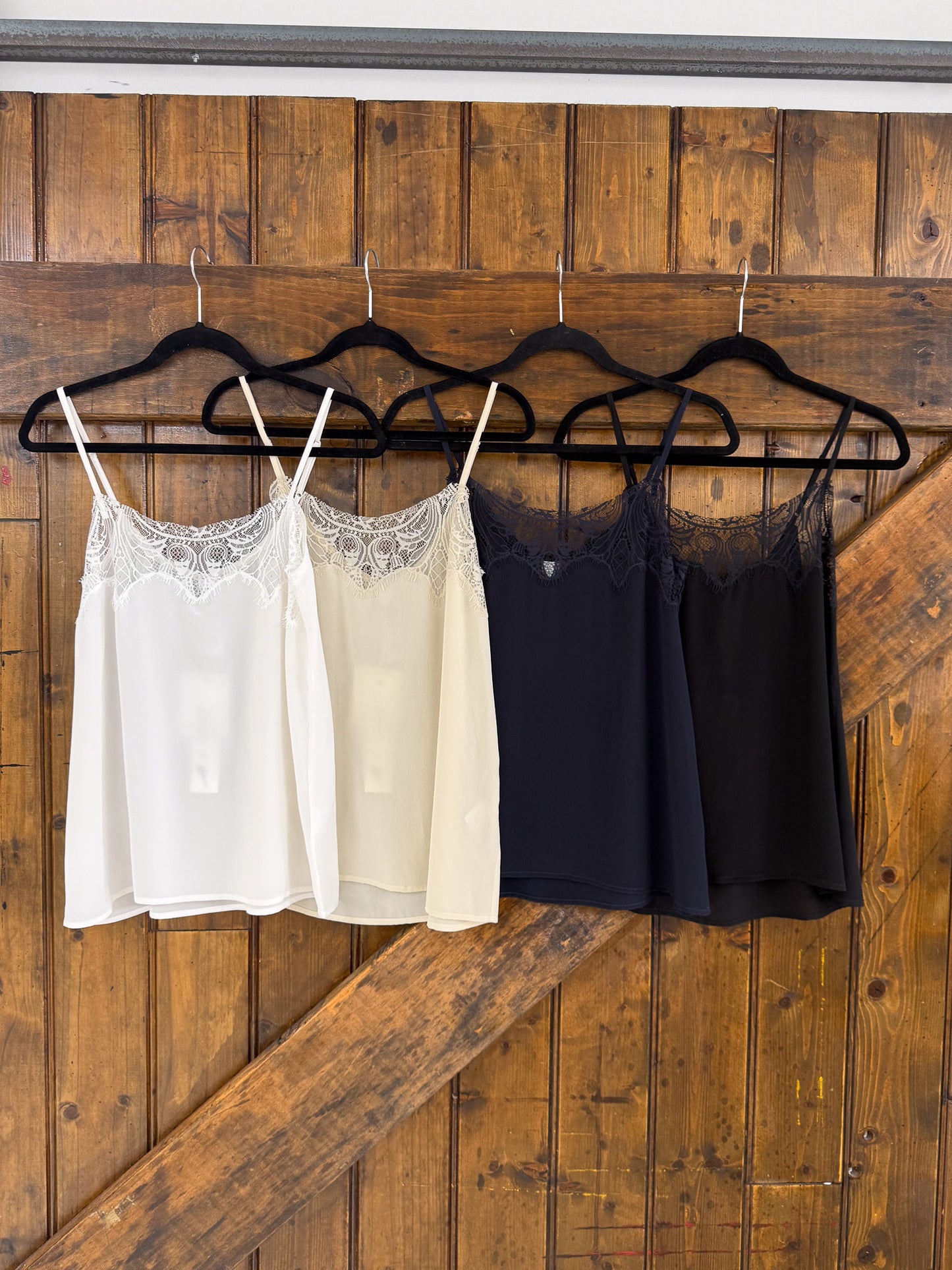 M.A. Dainty Tambourine Silk Camisoles