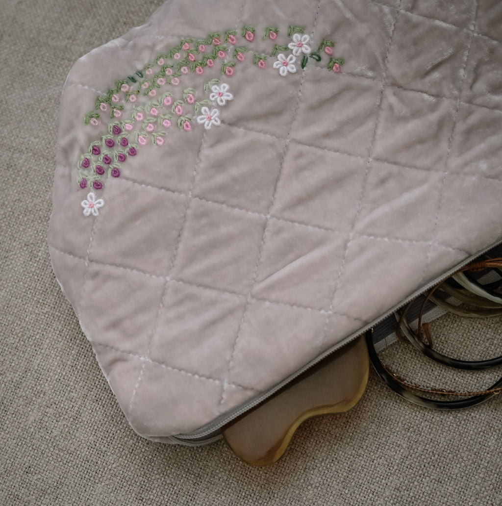 Silk Velvet Makeup Bag
