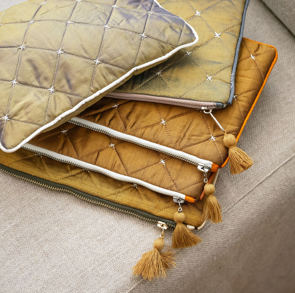 Shot Silk Makeup Bag