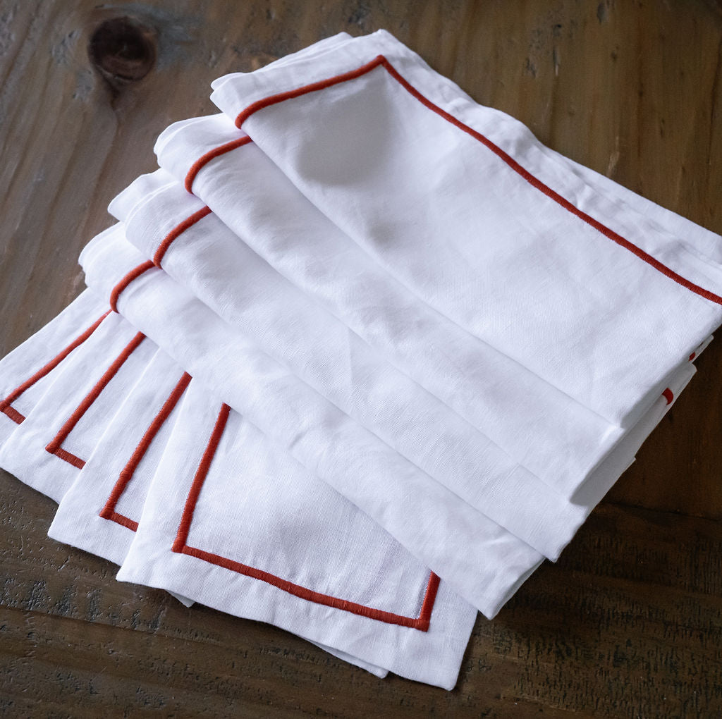 Dolce Embroidered Linen Tableware Sets