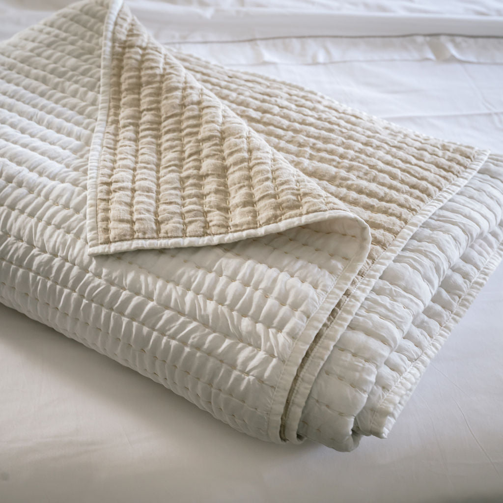 Whimsy White Silk Comforter