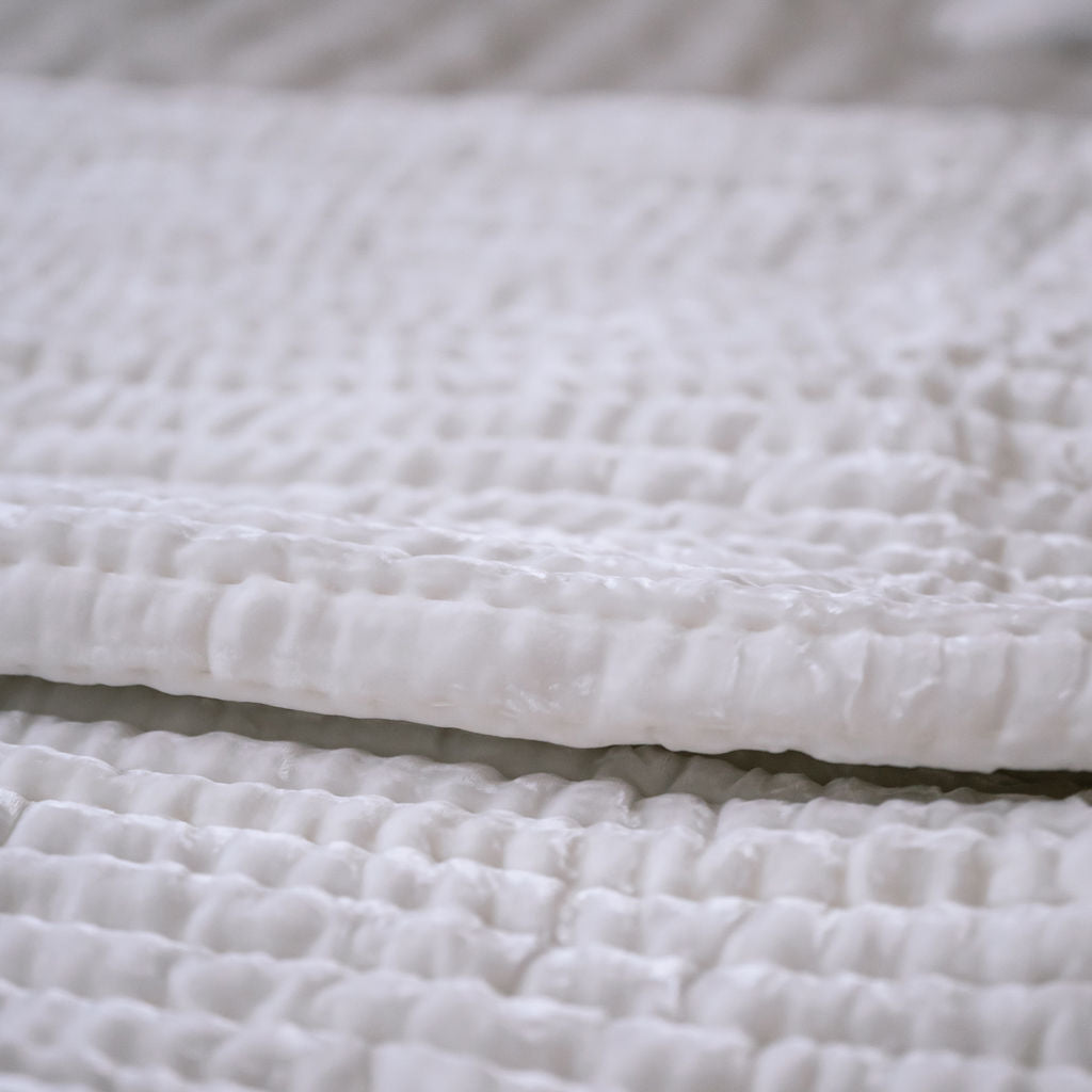 Whimsy White Silk Euro Cover