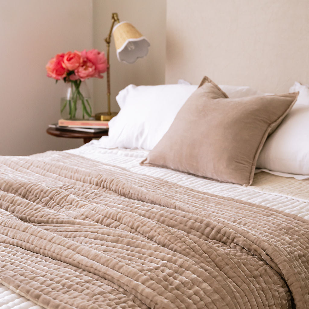 Enchant Pearl Silk Velvet Comforter