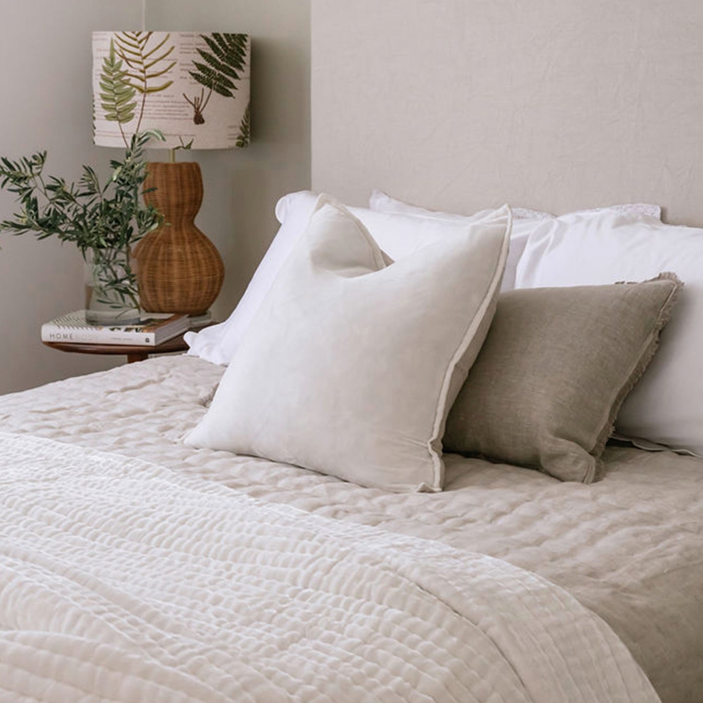 White Silk Cushion