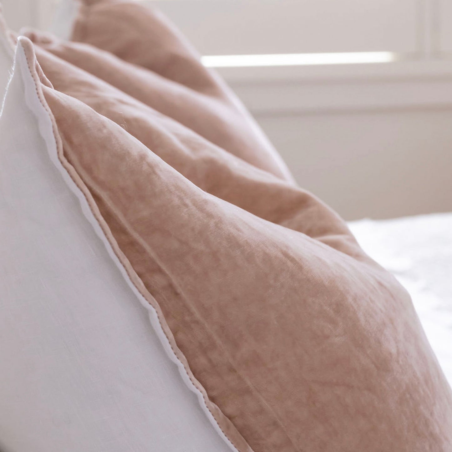 Dusty Pink Silk Velvet Cushion Cover