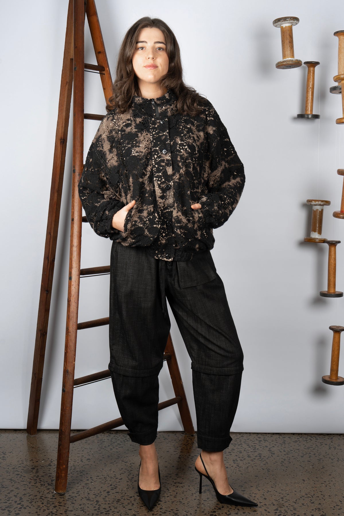 M.A. Dainty Bounce Cotton Bomber Jacket
