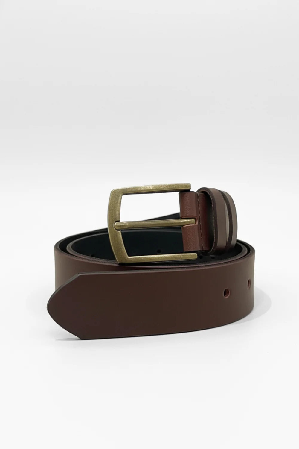M.A. Dainty Lonny Chocolate Leather Belt