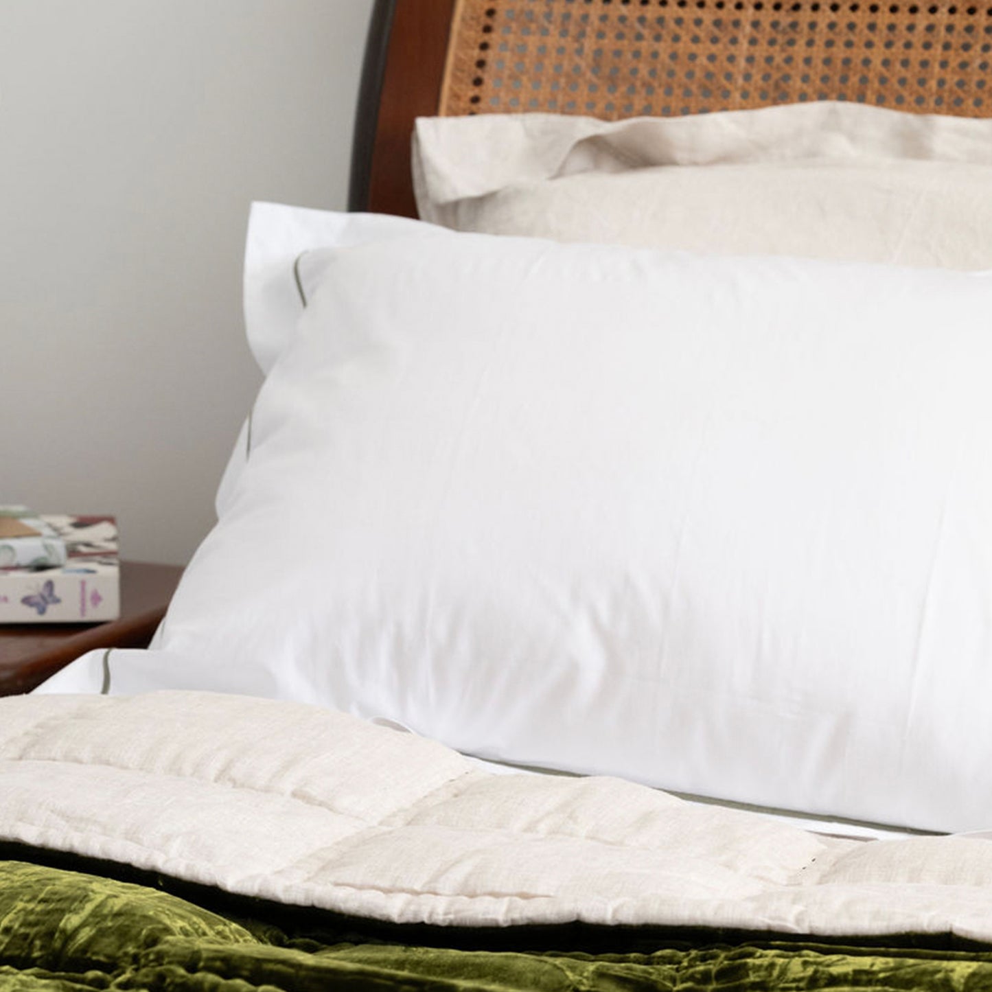 Grace Taupe Embroidered 400TC Cotton Sheet Sets