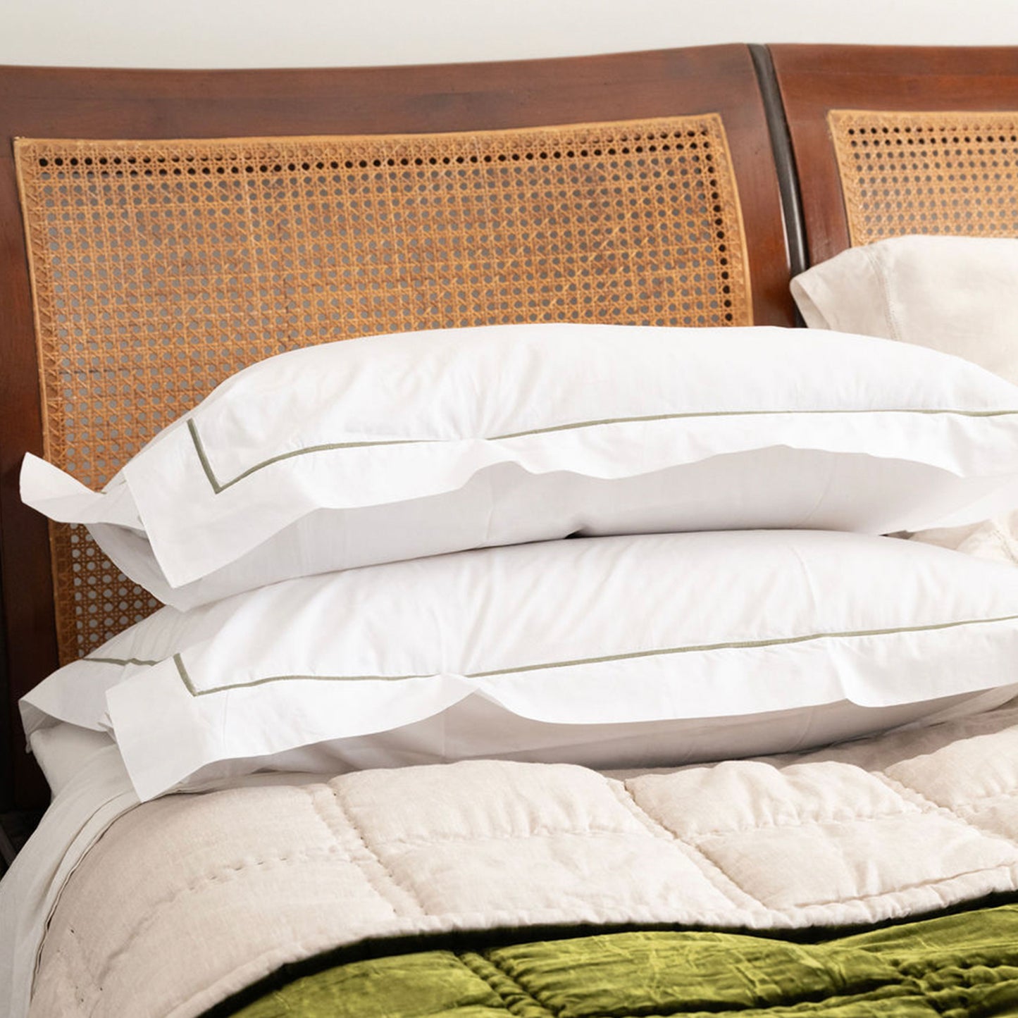 Grace Taupe Embroidered 400TC Cotton Sheet Sets