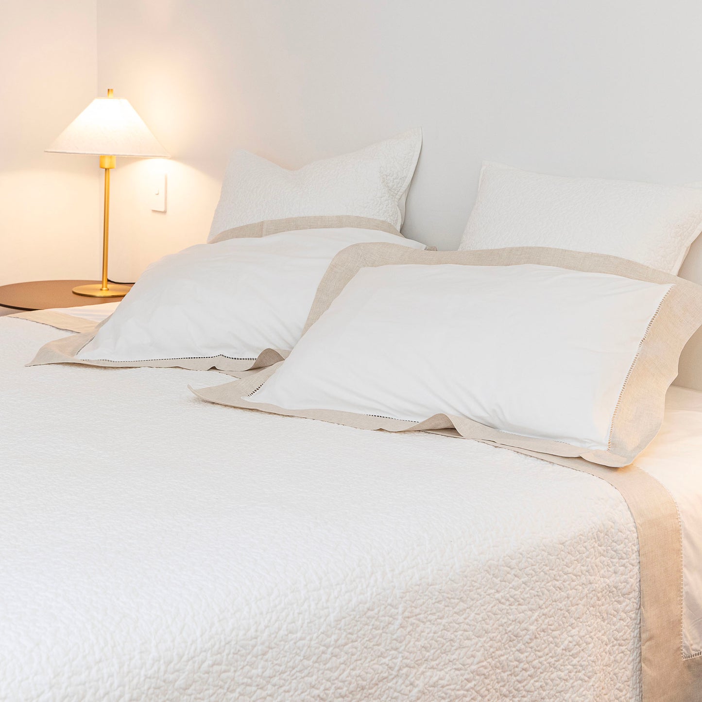 Laze Hemstitched Queen Cotton Sheet Set