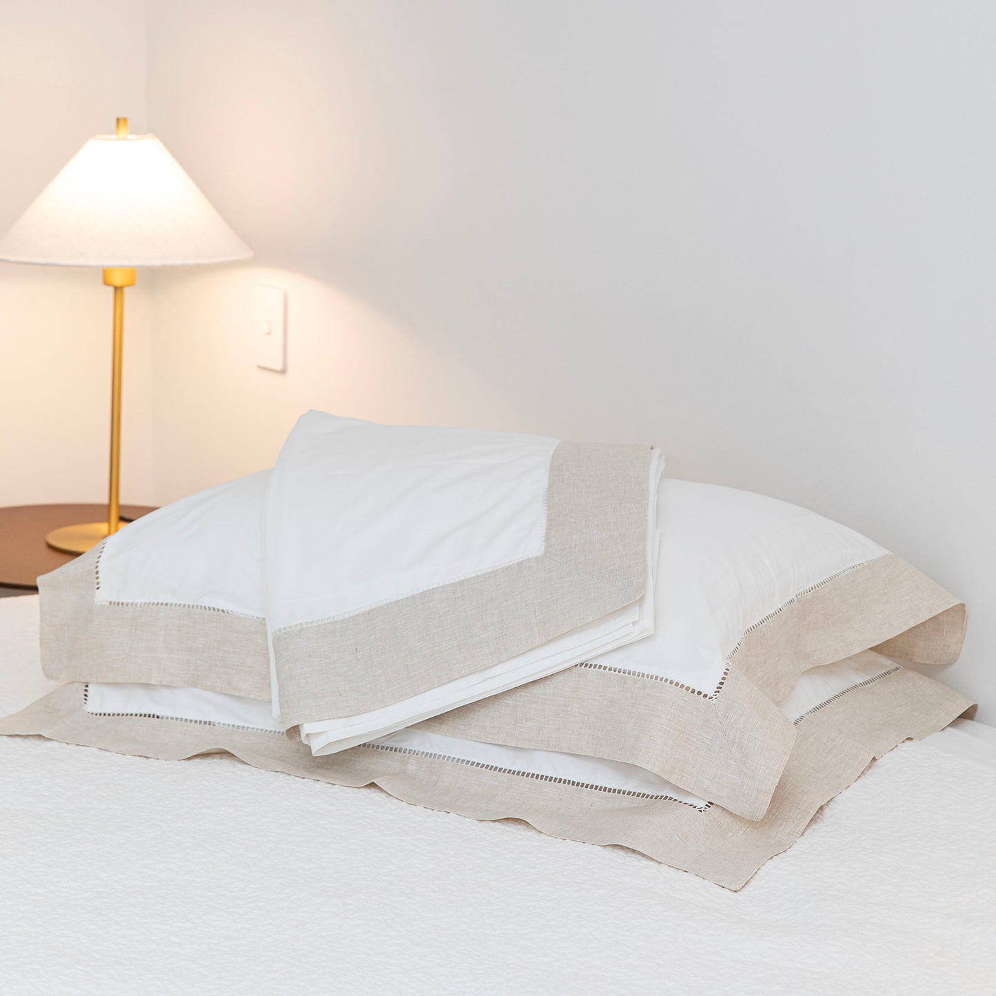 Laze Hemstitched Queen Cotton Sheet Set