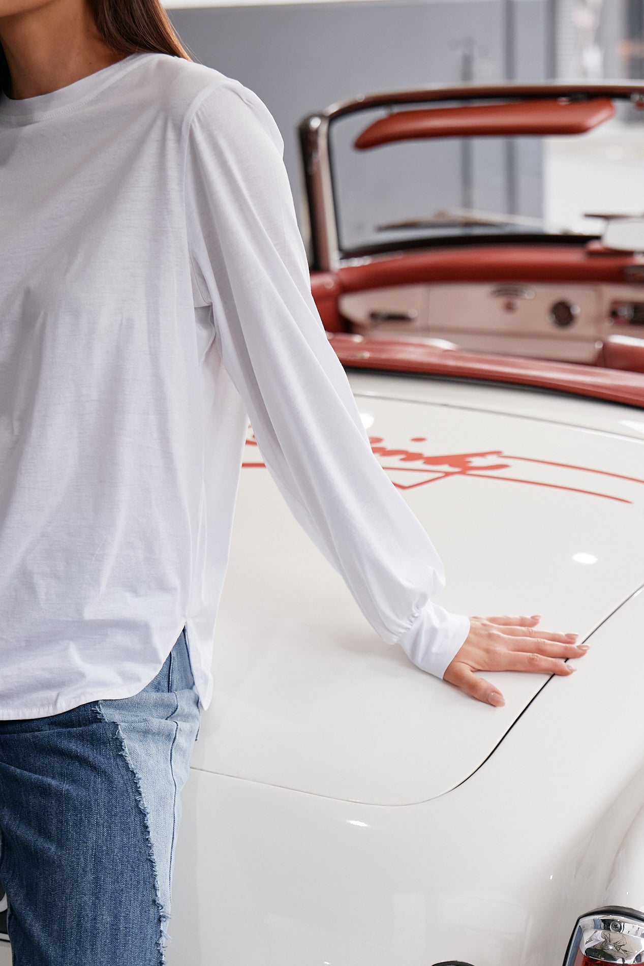 M.A. Dainty Baxter White Cotton Top