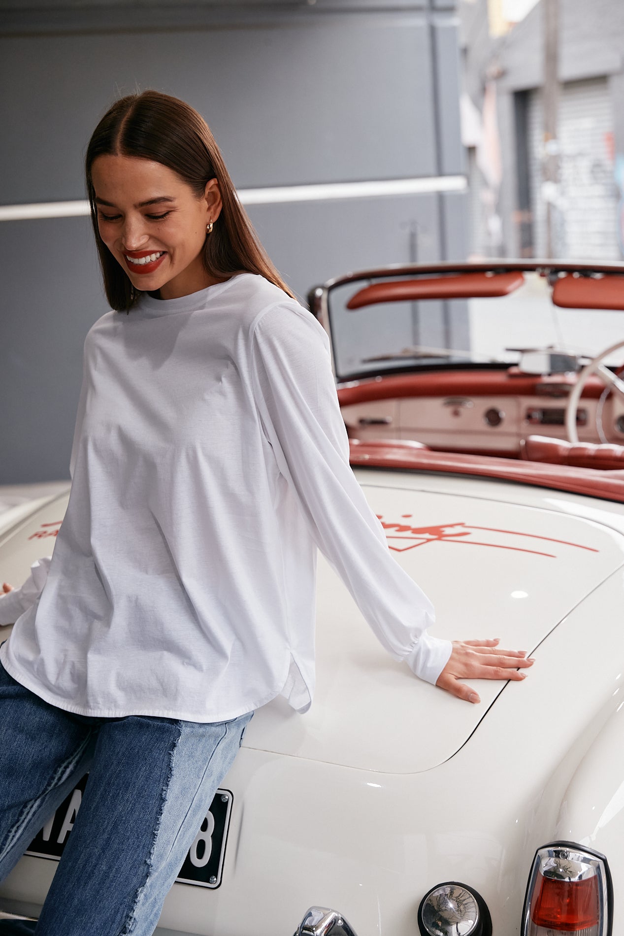 M.A. Dainty Baxter White Cotton Top