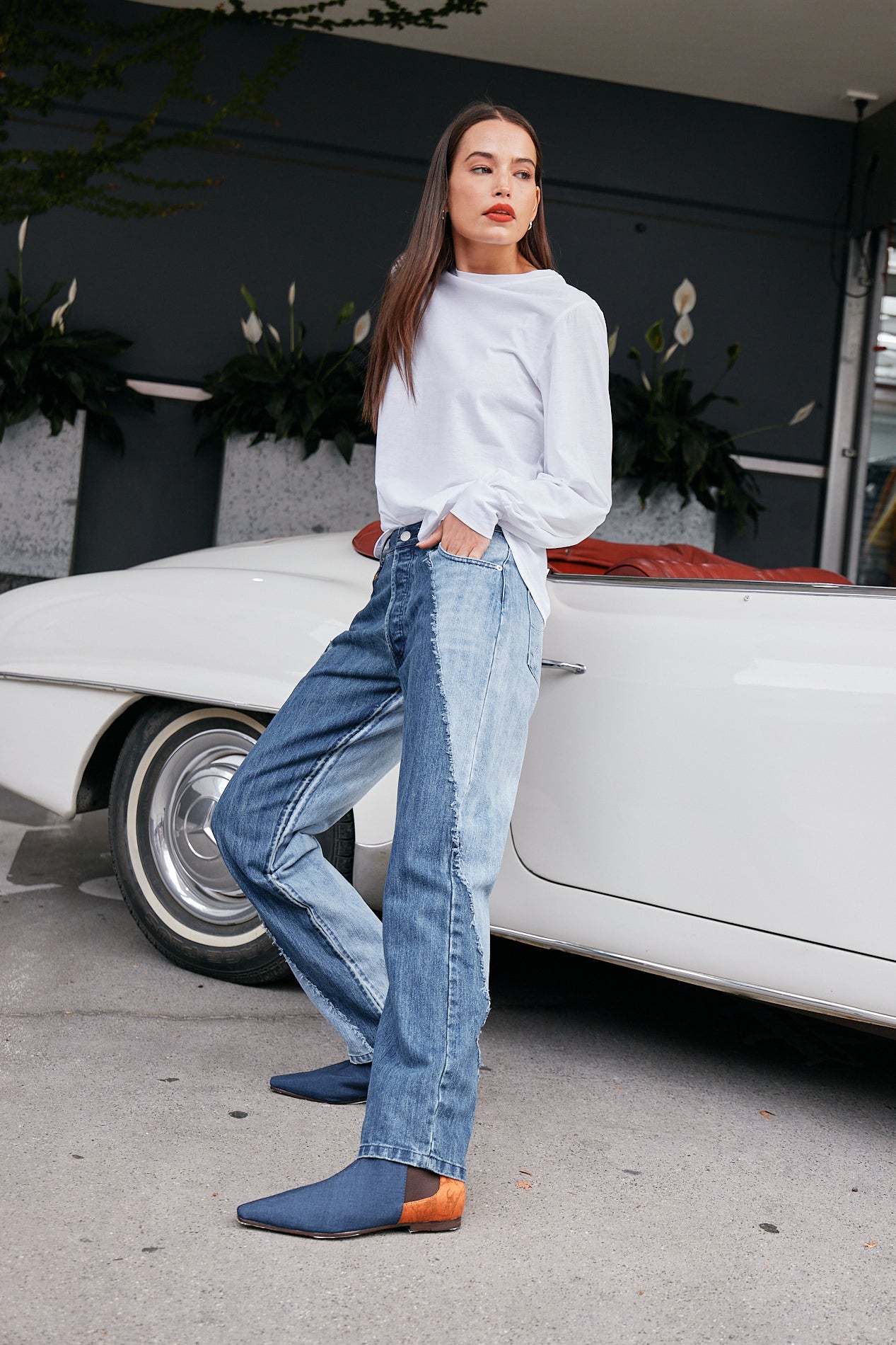 M.A. Dainty Baxter White Cotton Top