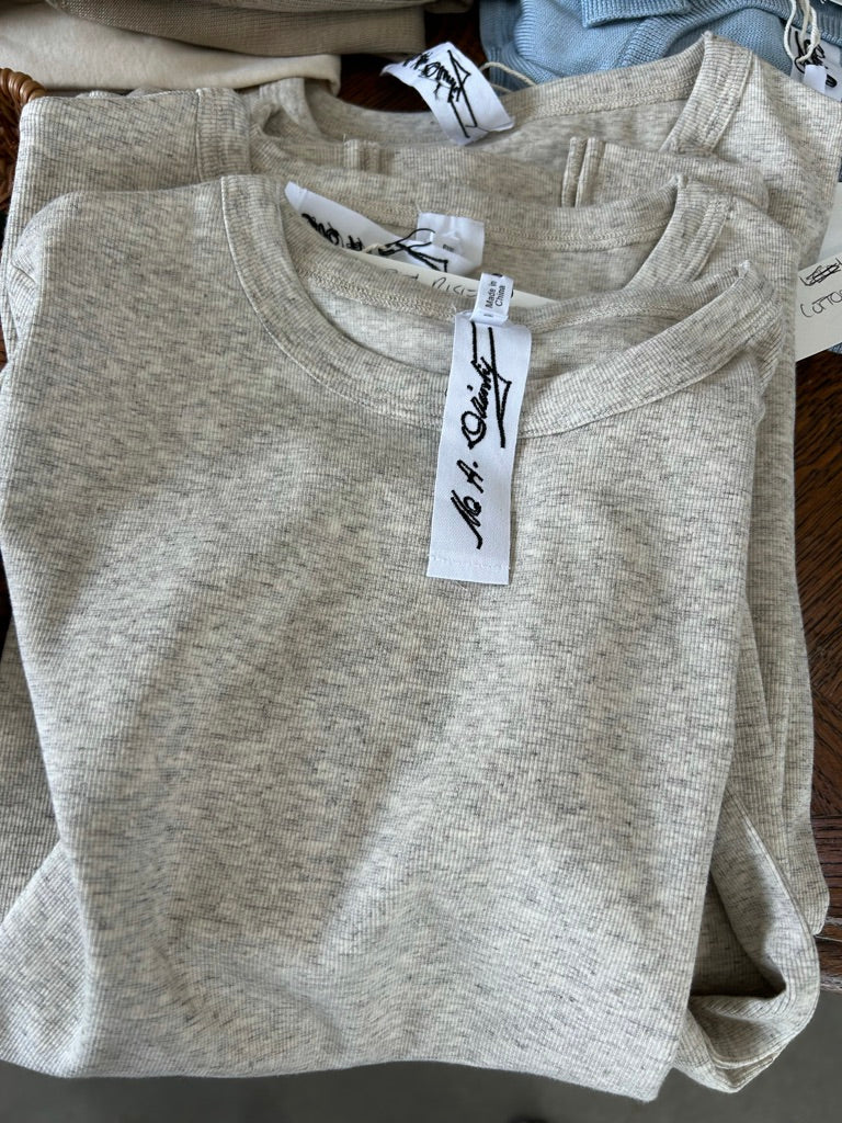 M.A. Dainty Rise Grey Marle Tee