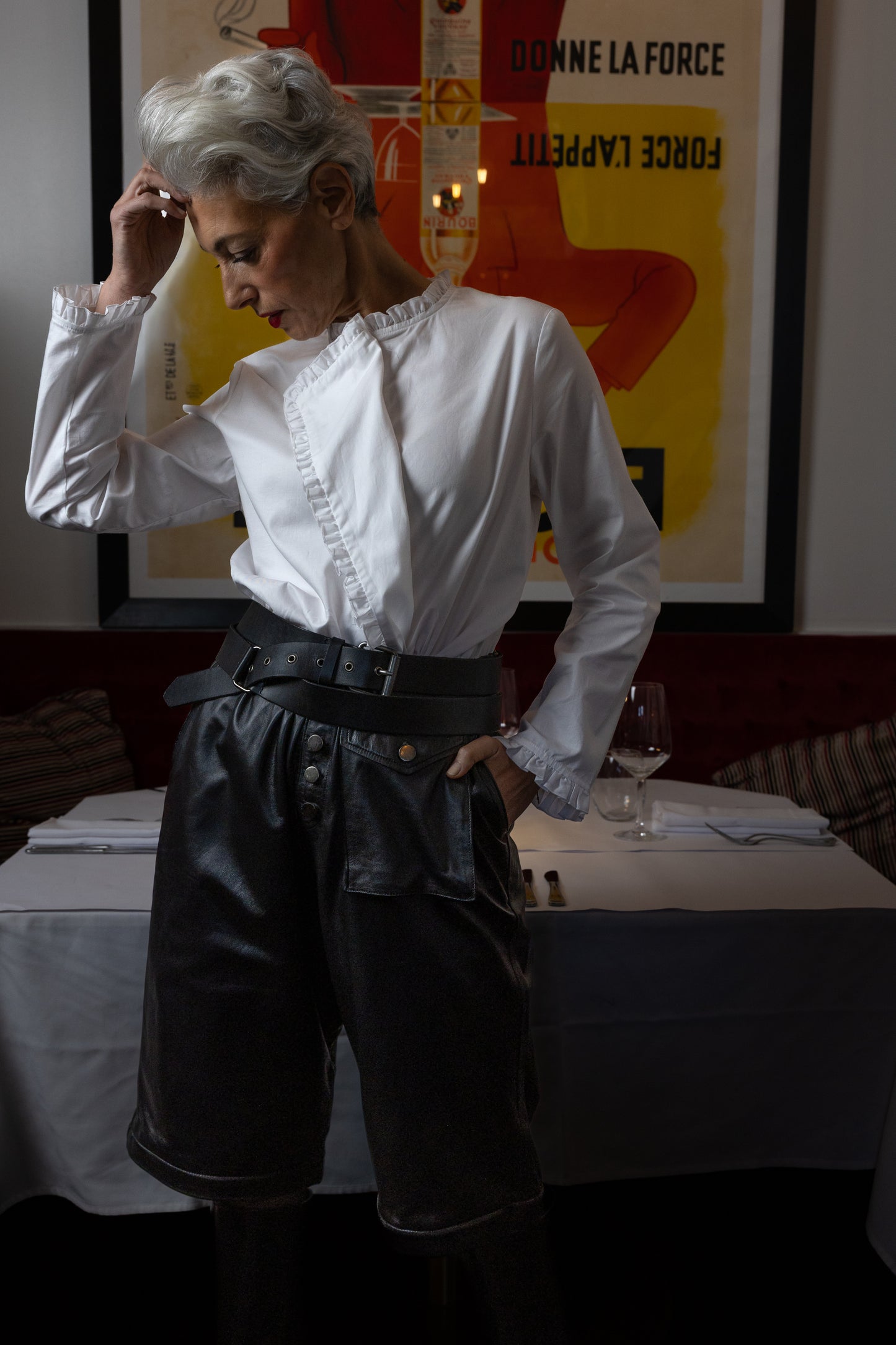 M.A. Dainty Beebee White Cotton Blouse