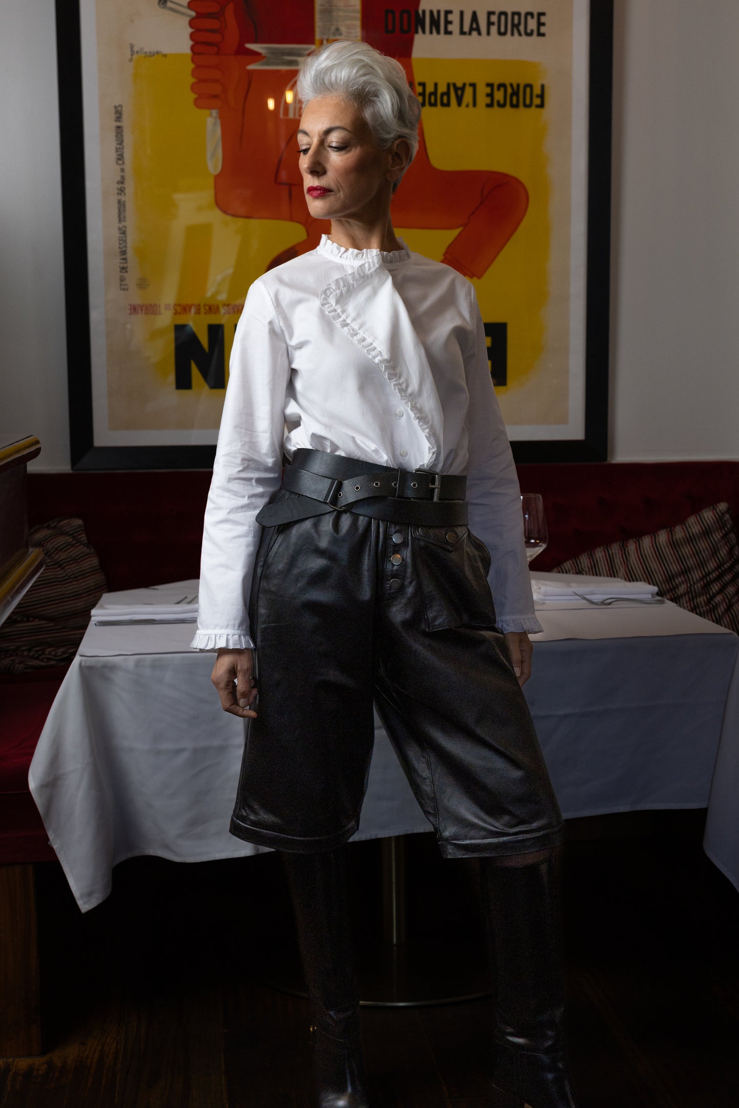 M.A. Dainty Beebee White Cotton Blouse