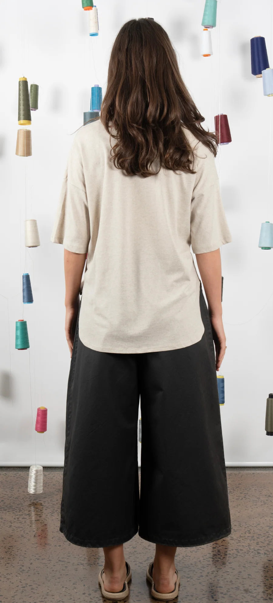 M.A. Dainty Faster Black Cotton Pants