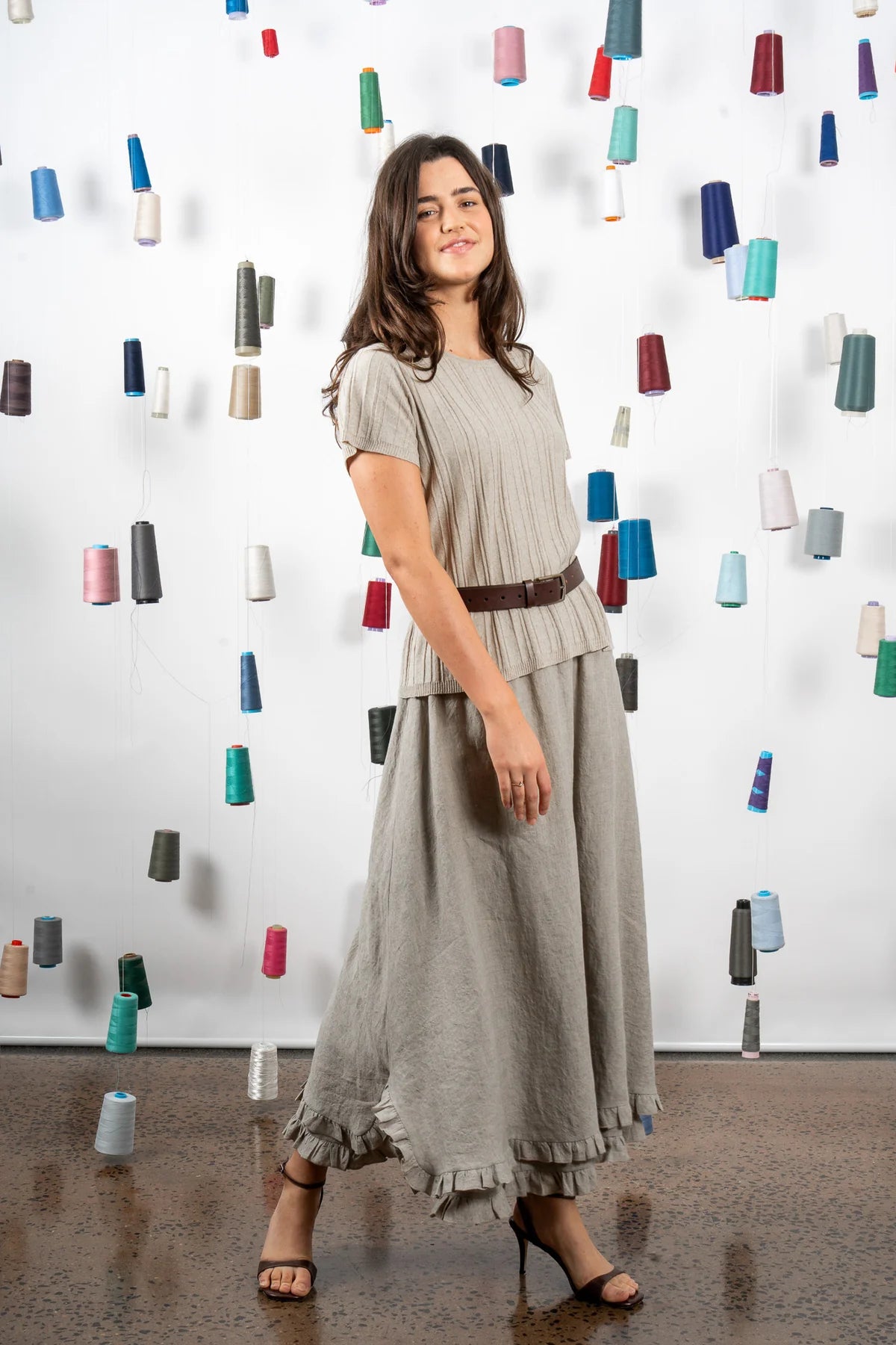 M.A. Dainty Baby Hessian Linen Tee