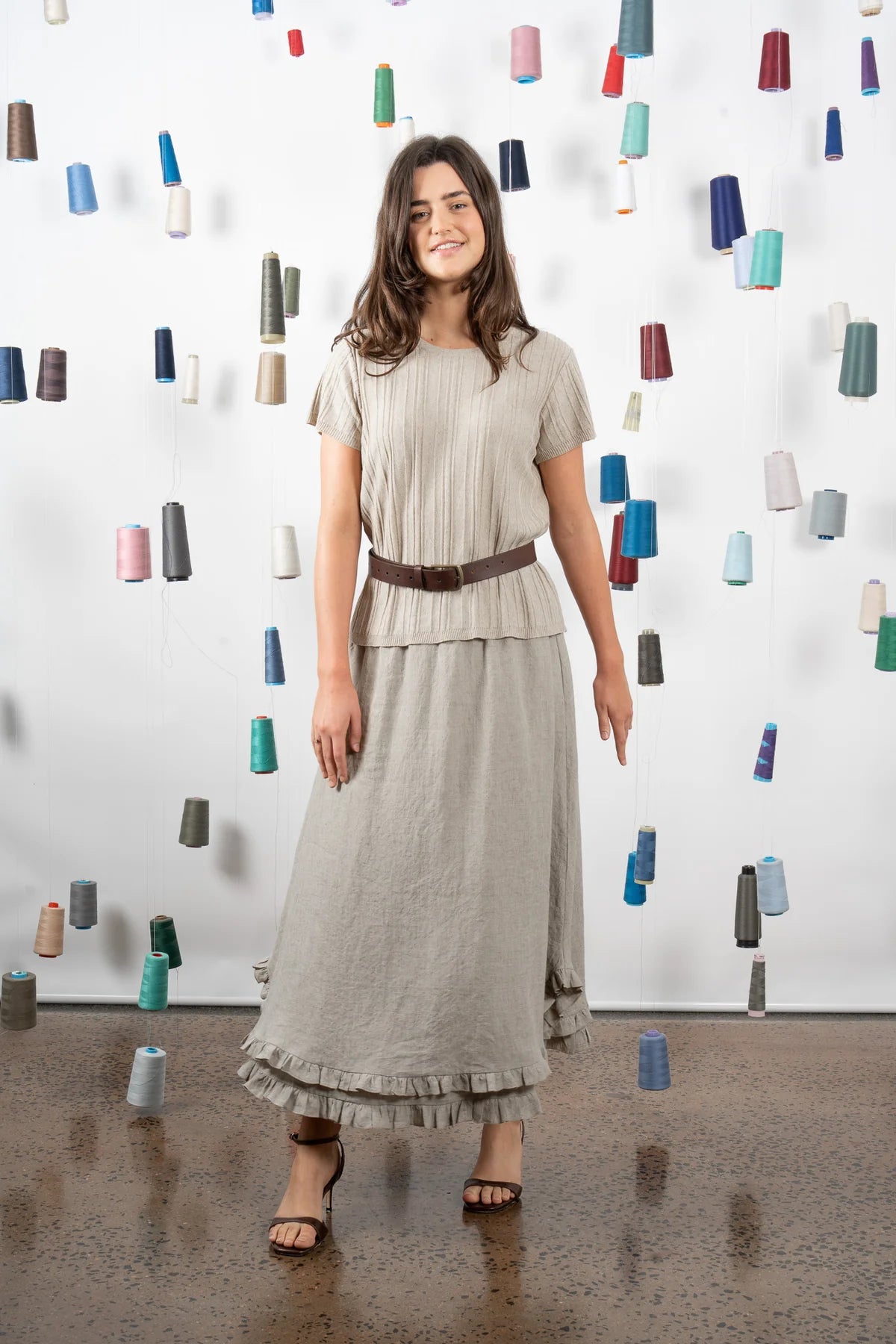 M.A. Dainty Baby Hessian Linen Tee