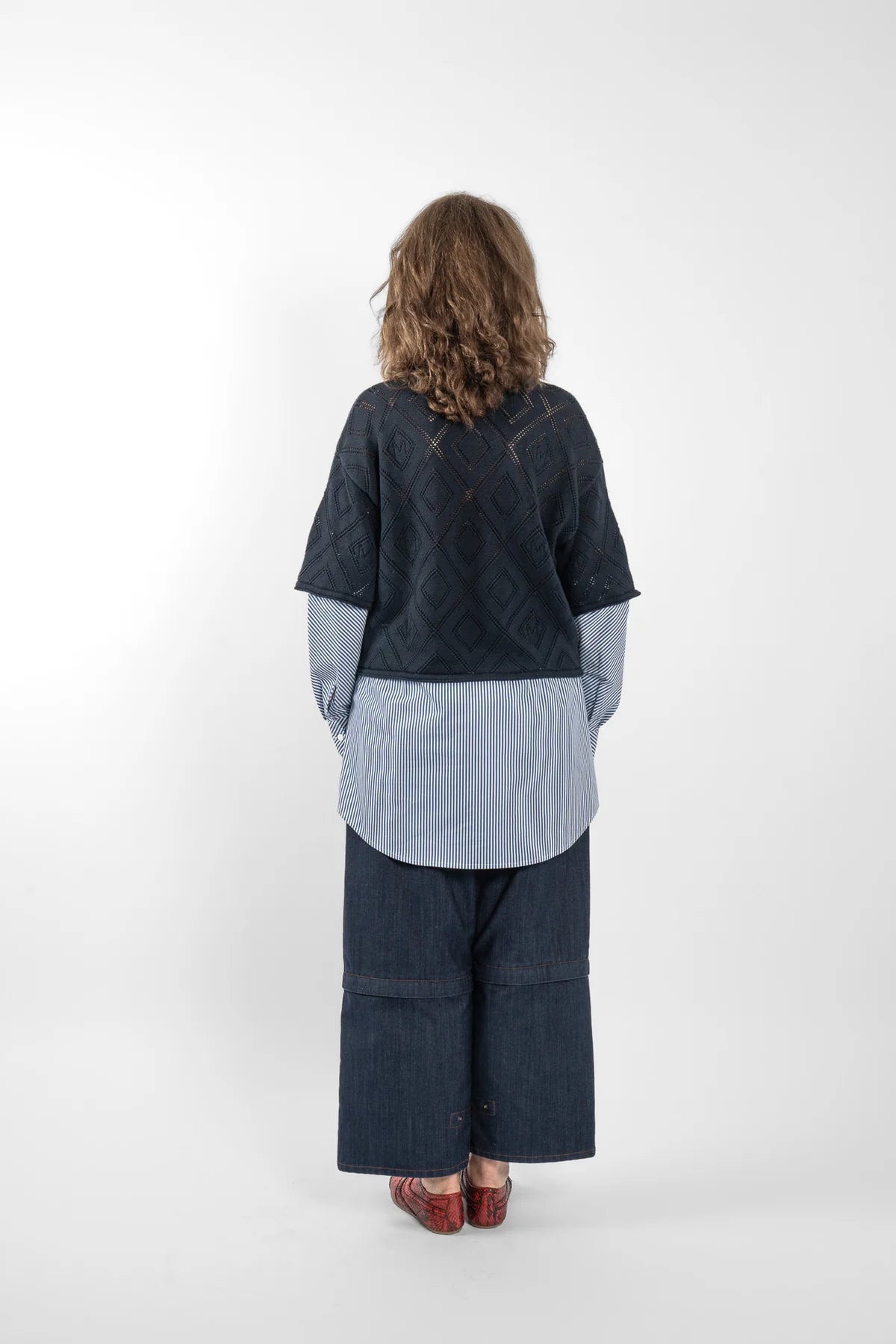M.A. Dainty Rigger Navy Sweater