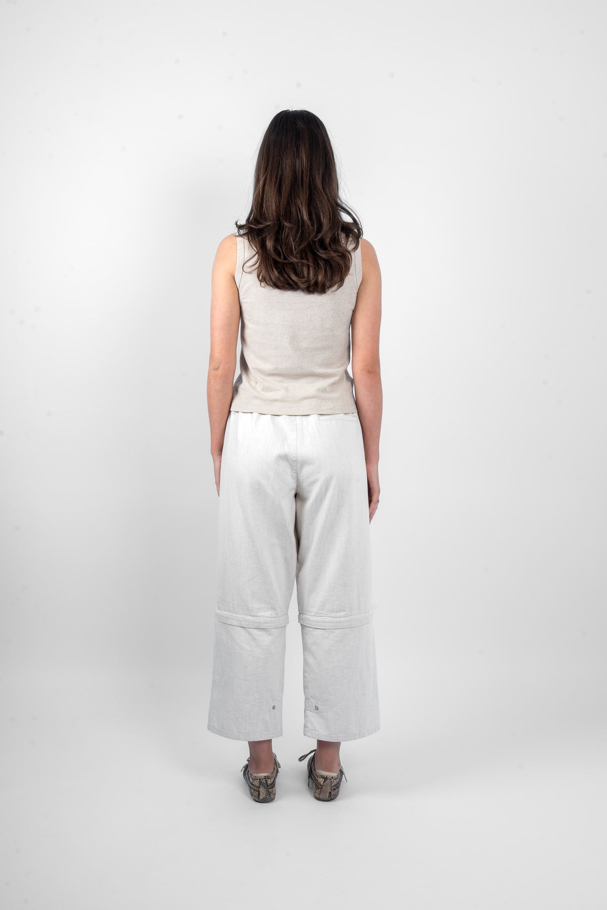 M.A. Dainty Trucker Cream Pants