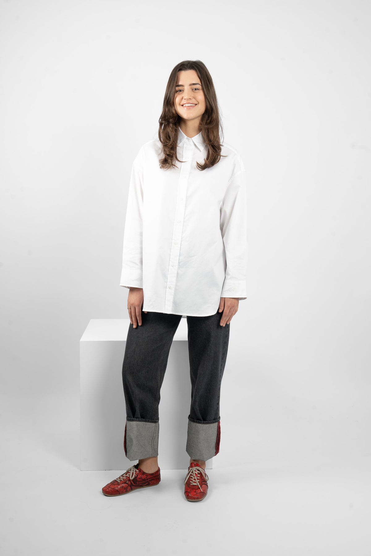 M.A. Dainty Jarrah White Cotton Shirt