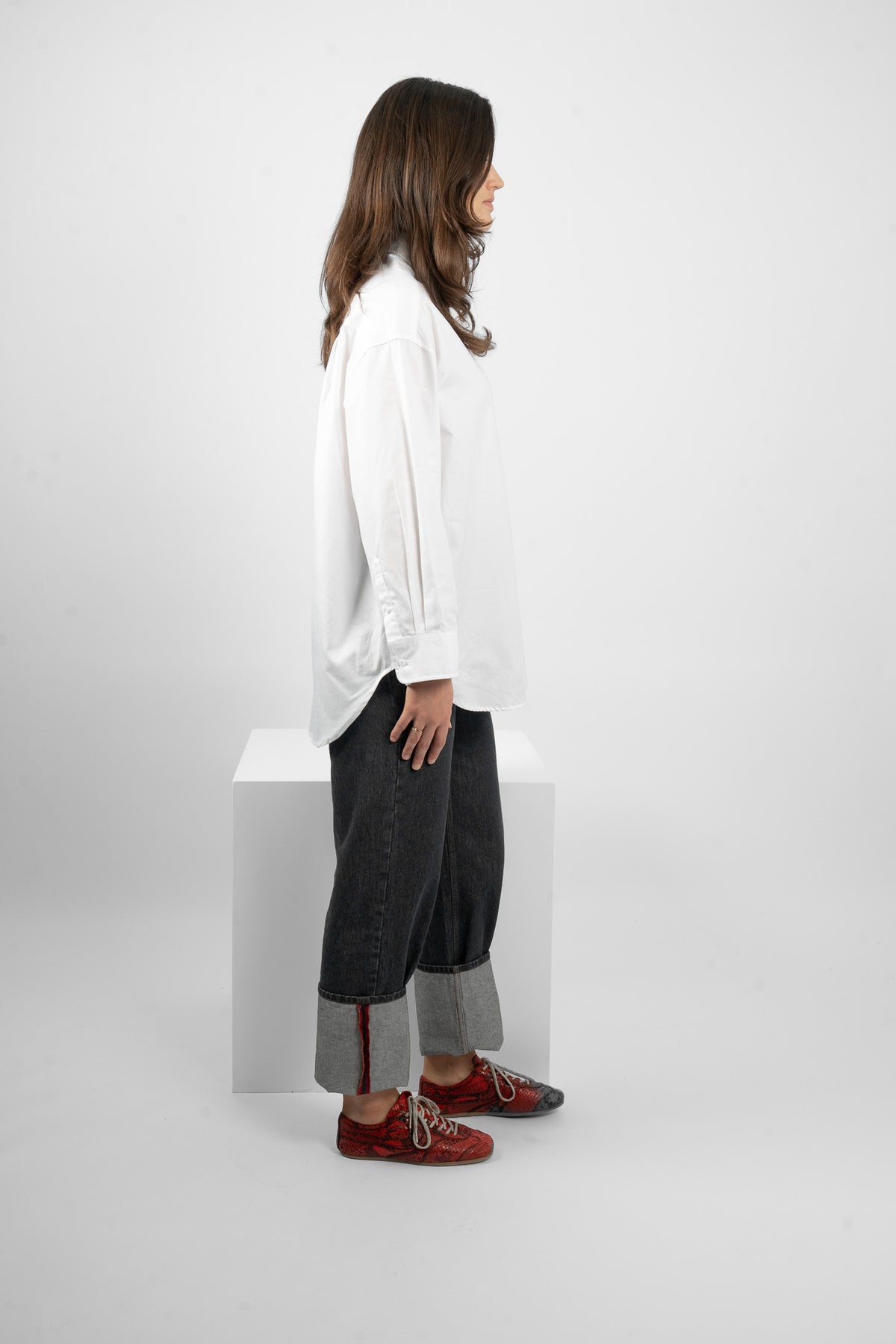 M.A. Dainty Jarrah White Cotton Shirt