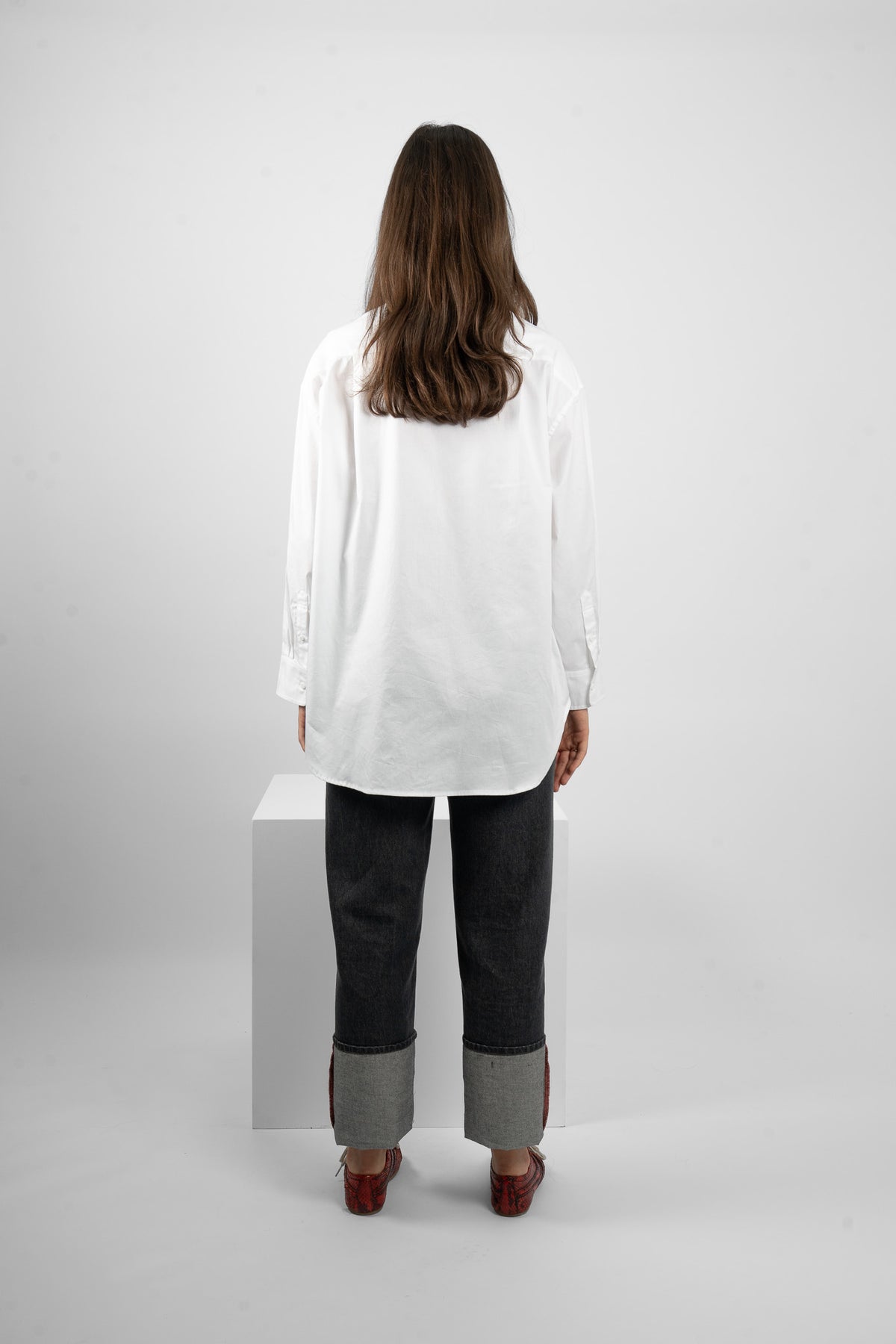 M.A. Dainty Jarrah White Cotton Shirt