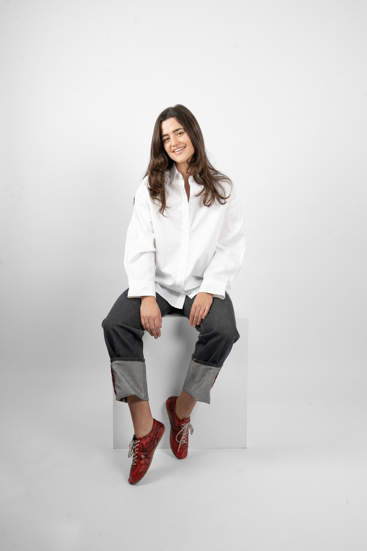 M.A. Dainty Jarrah White Cotton Shirt