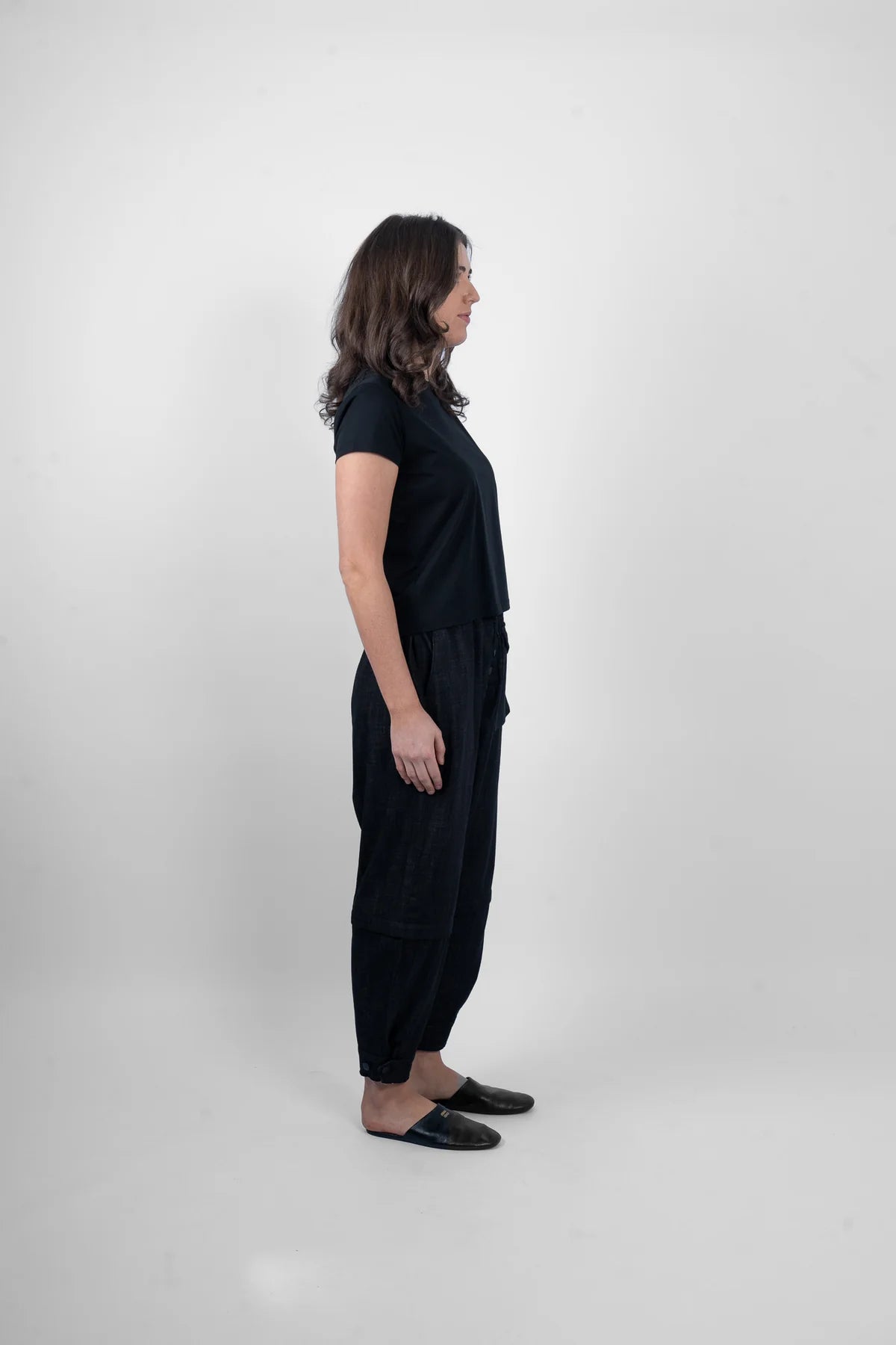 M.A. Dainty Lolly Black Cotton Tee