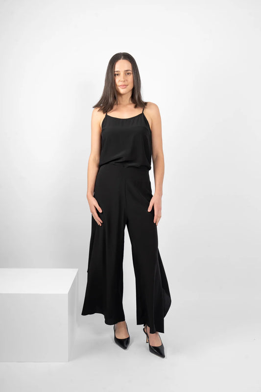 M.A. Dainty McGhee Black Silk Pants