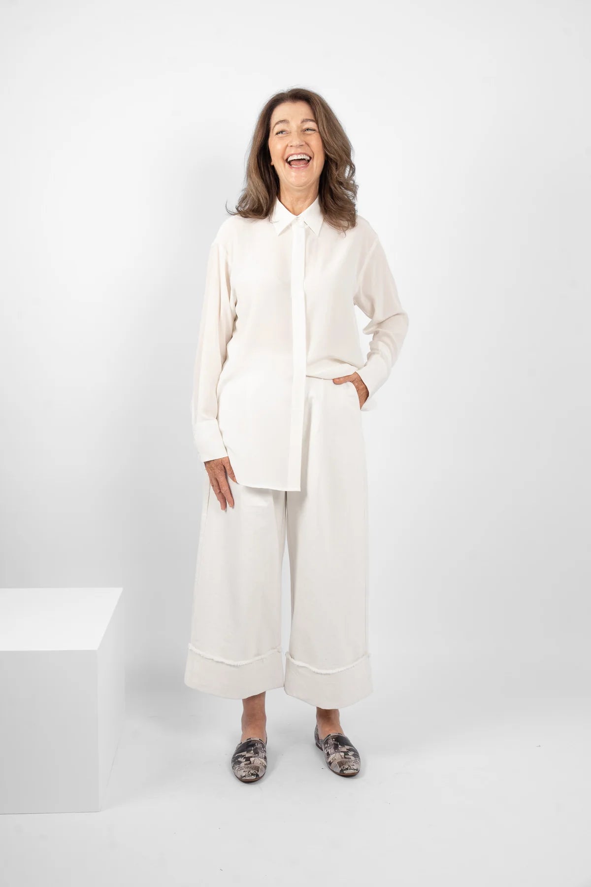 M.A. Dainty Polly Milk Cotton Jeans
