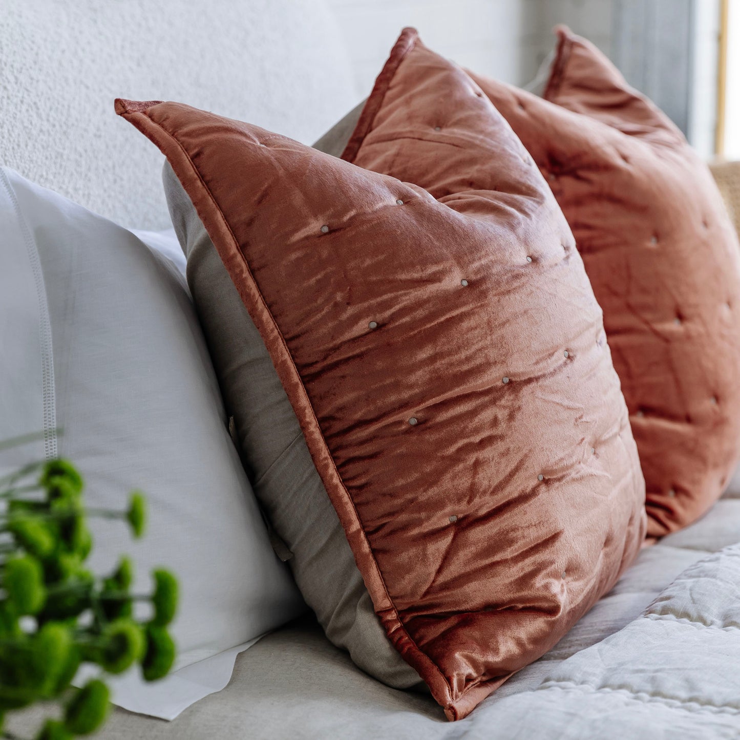 Dainty Cotton Velvet Cushion Covers