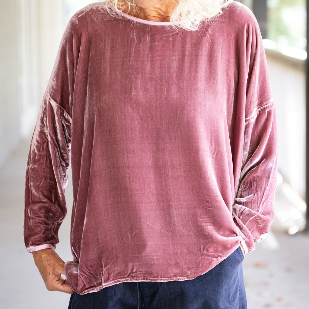 Lascar Silk Velvet Tops