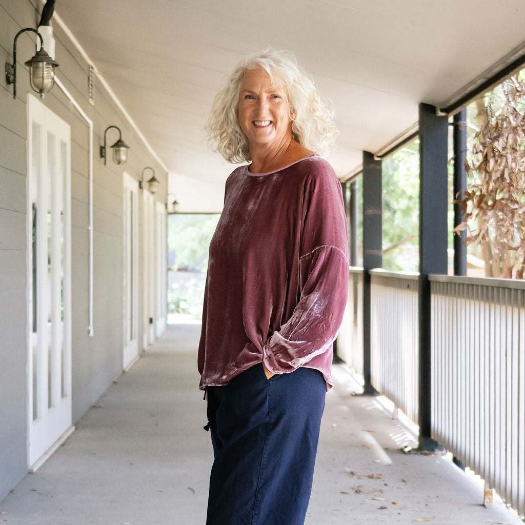 Lascar Silk Velvet Tops