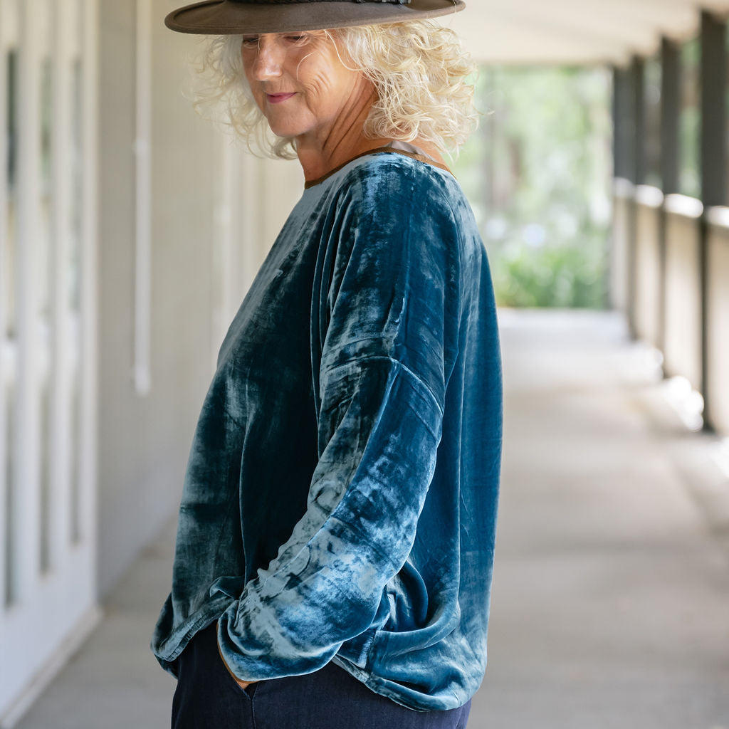Lascar Silk Velvet Tops