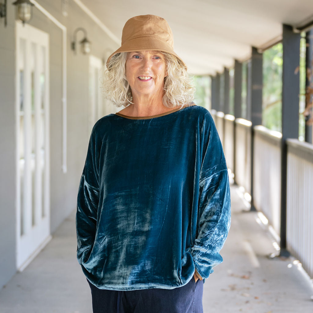 Lascar Silk Velvet Tops