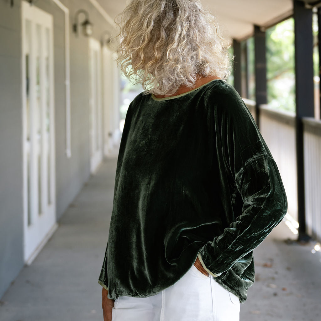 Lascar Silk Velvet Tops