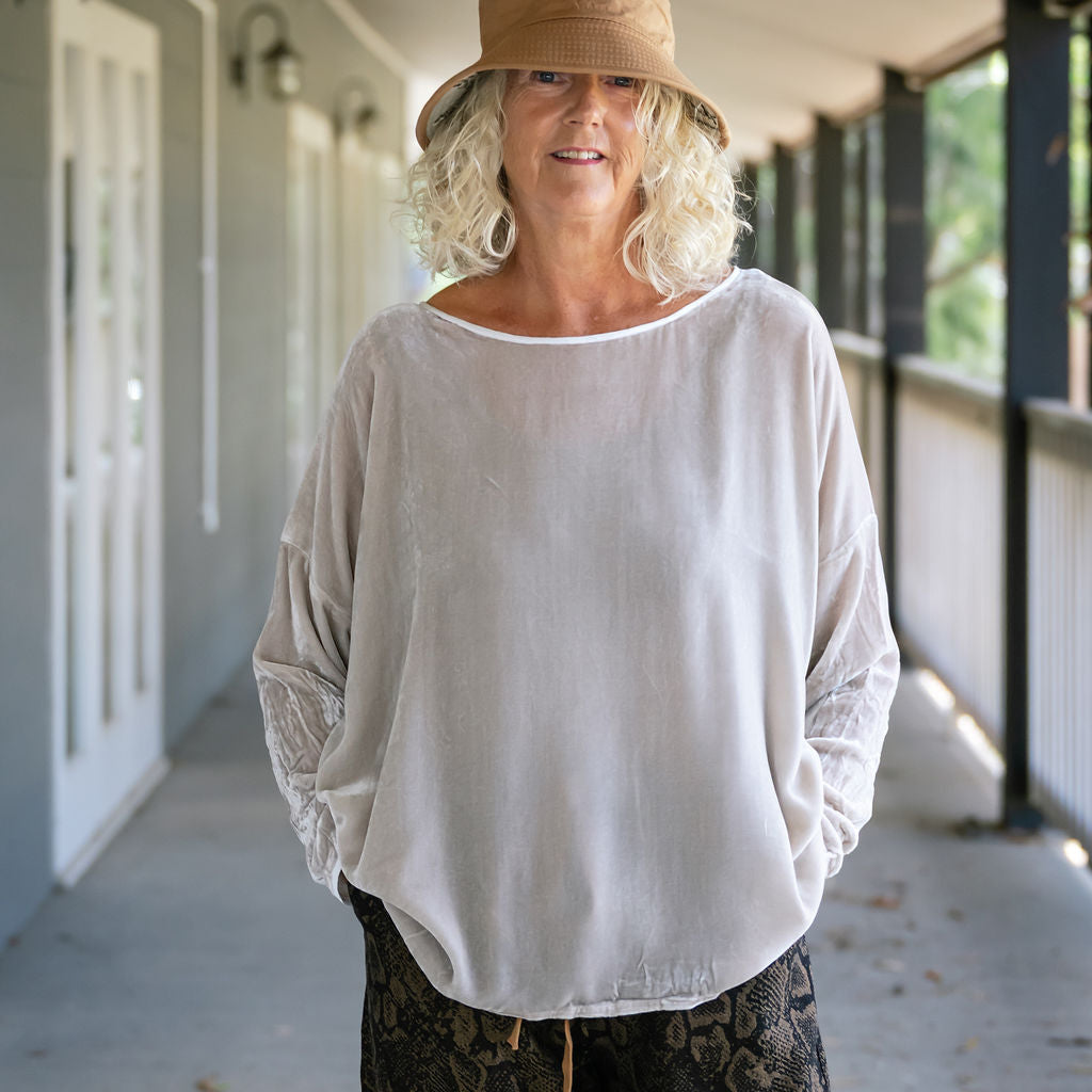 Lascar Silk Velvet Tops
