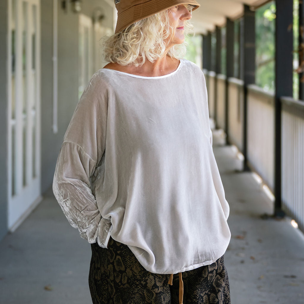 Lascar Silk Velvet Tops