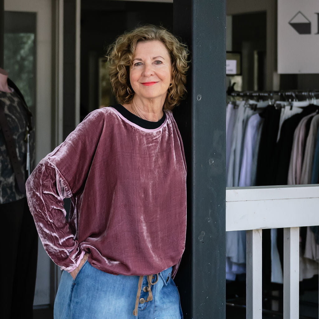 Lascar Silk Velvet Tops