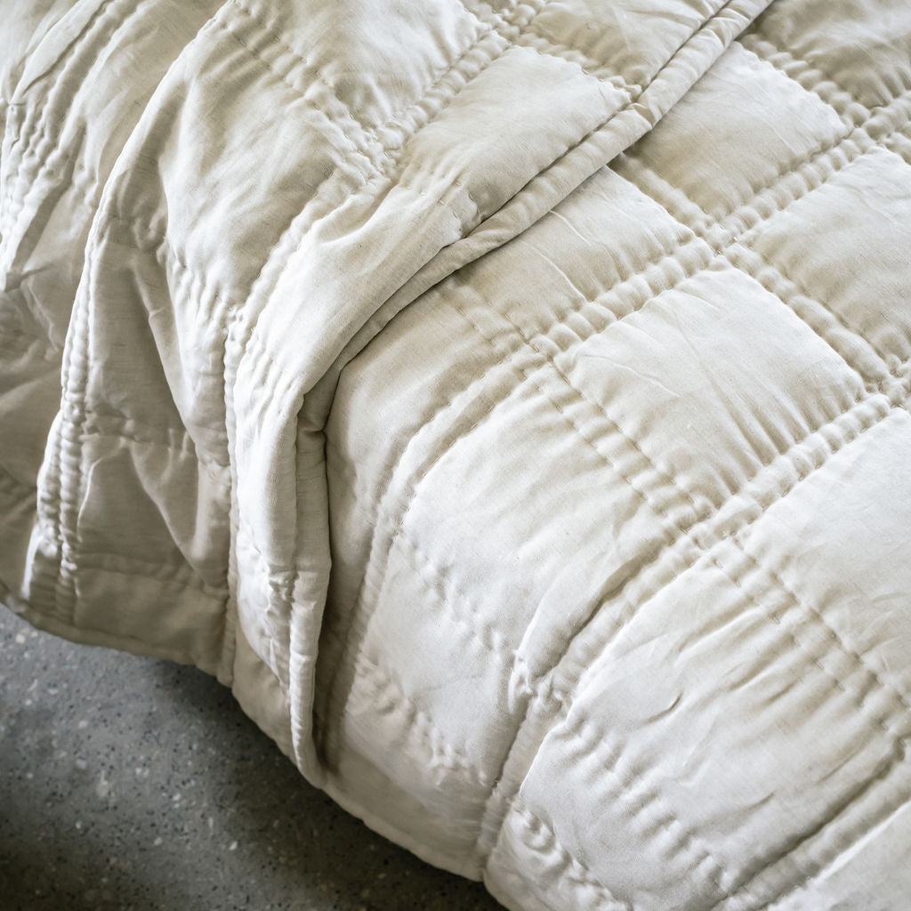 Capri Natural Linen Quilts