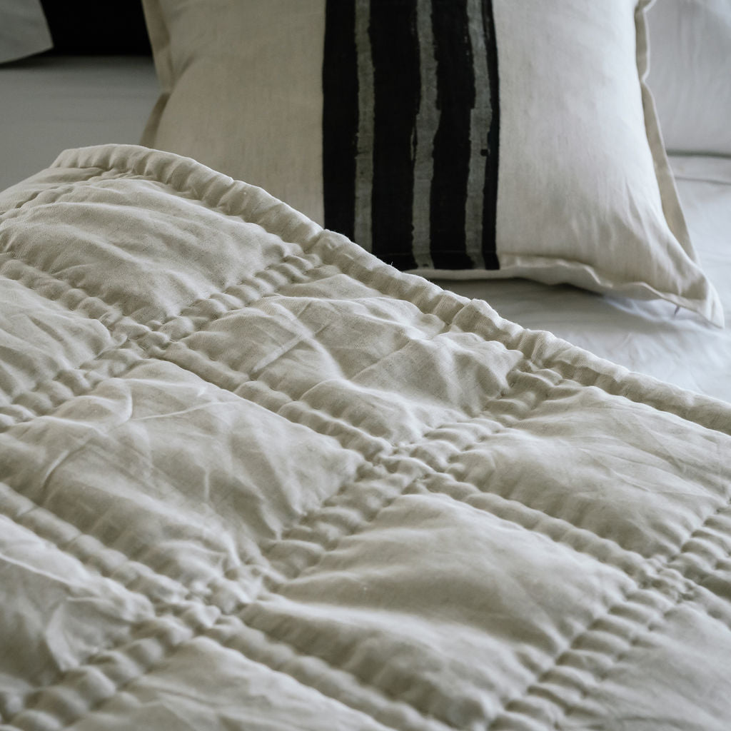 Capri Natural Linen Quilts