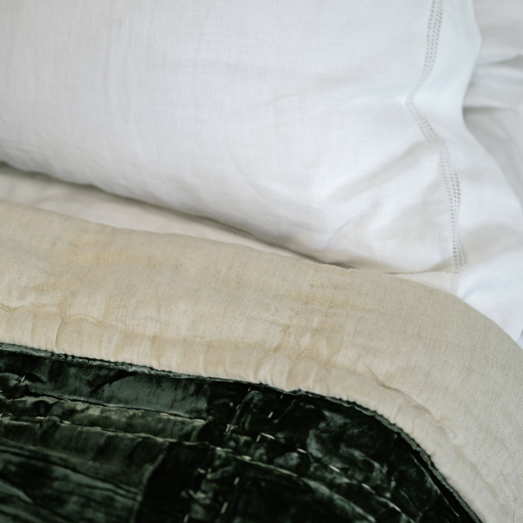 Bliss Seaweed Silk Velvet Quilt