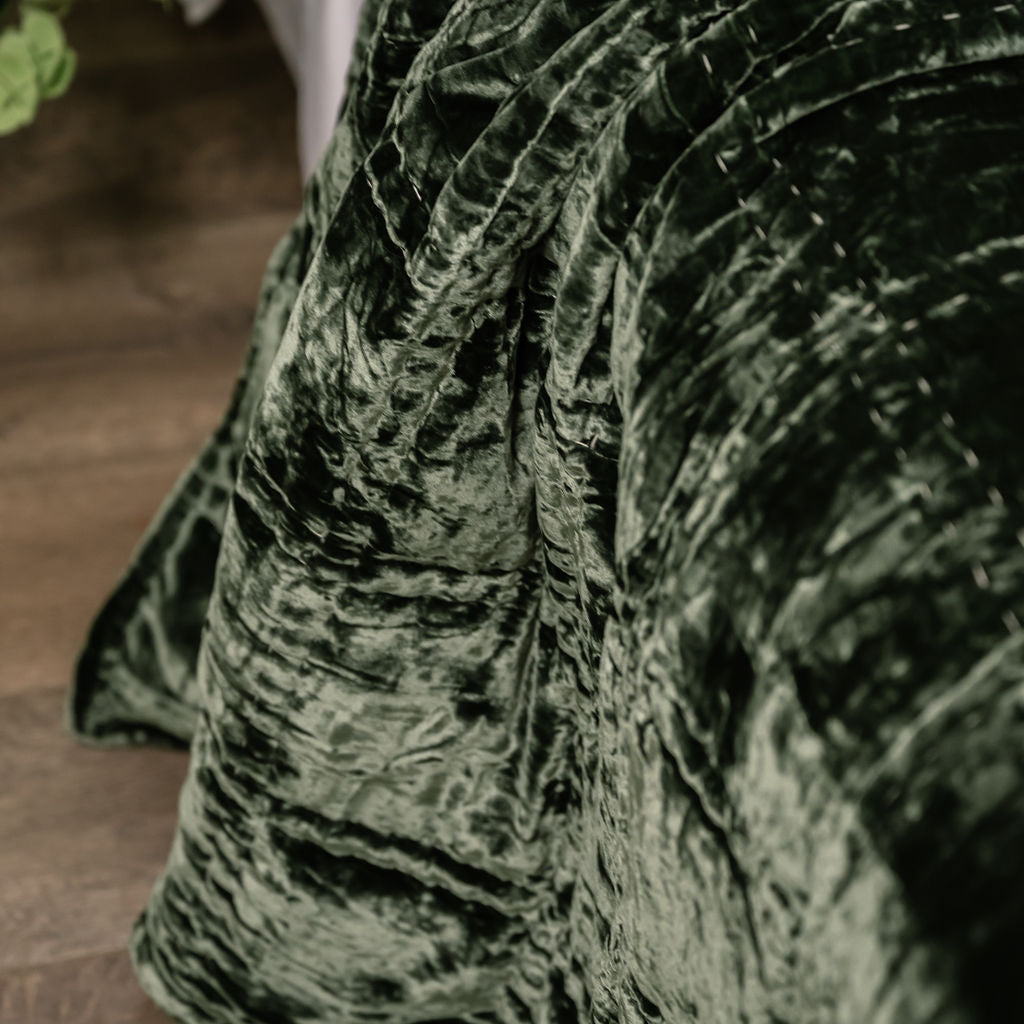 Bliss Seaweed Silk Velvet Quilt