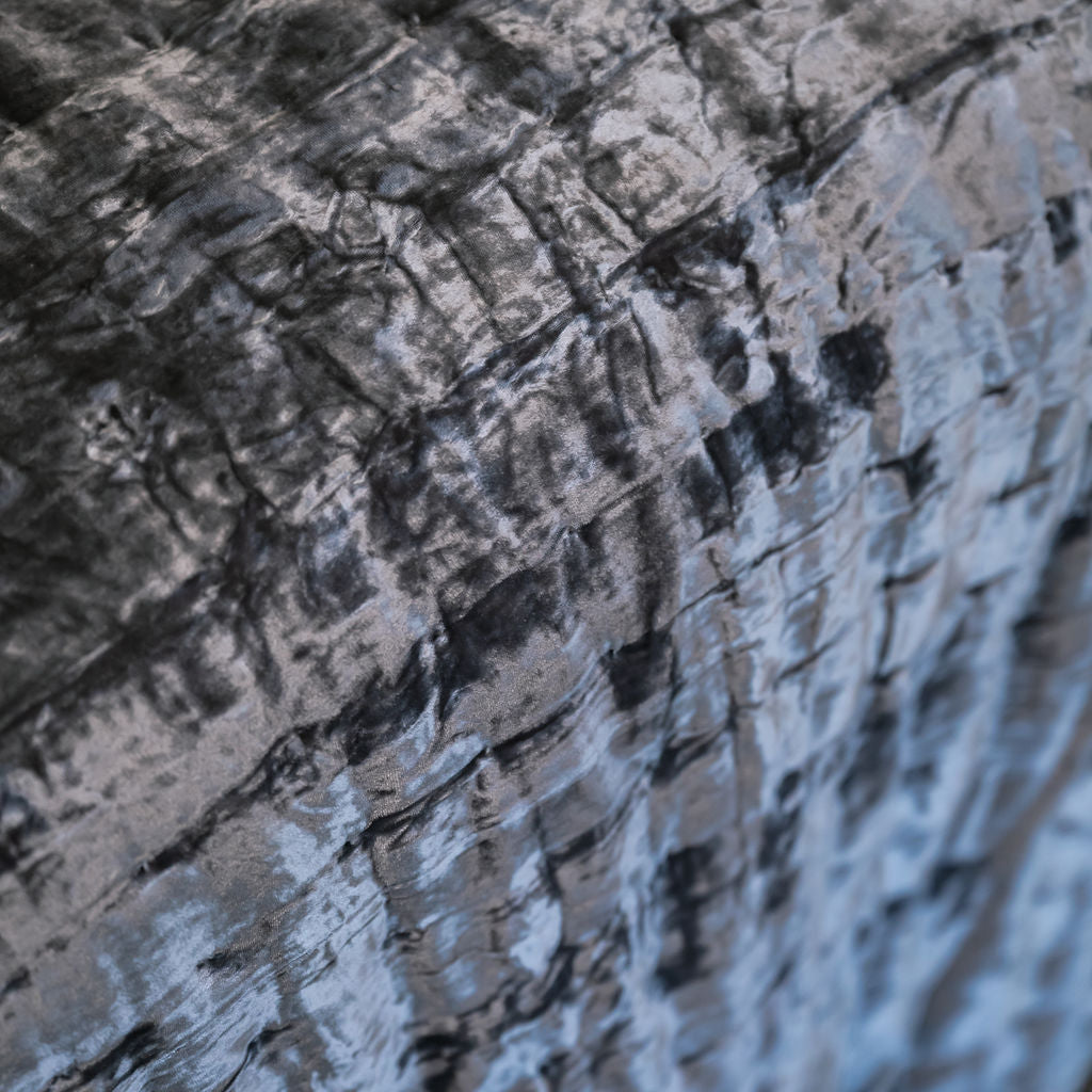 Allure Slate Grey Silk Velvet Quilt