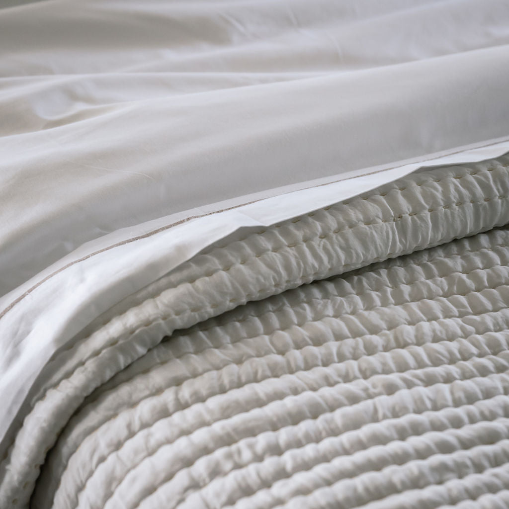 Whimsy White Silk Comforter